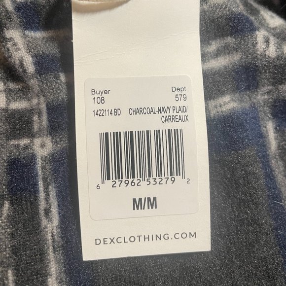 NWT | Dex | Navy & Charcoal Plaid Dress | Medium - Picture 5 of 7